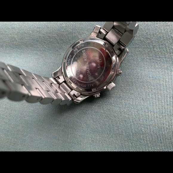 Michael Kors Silver & Opal Face Watch - Picture 2 of 4